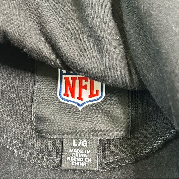 NFL Las Vegas raiders black and gray hooded sweatshirt size large - Picture 4 of 5